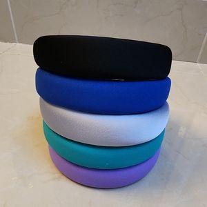 NEW Pack of 5 Satin Headbands by Handmade